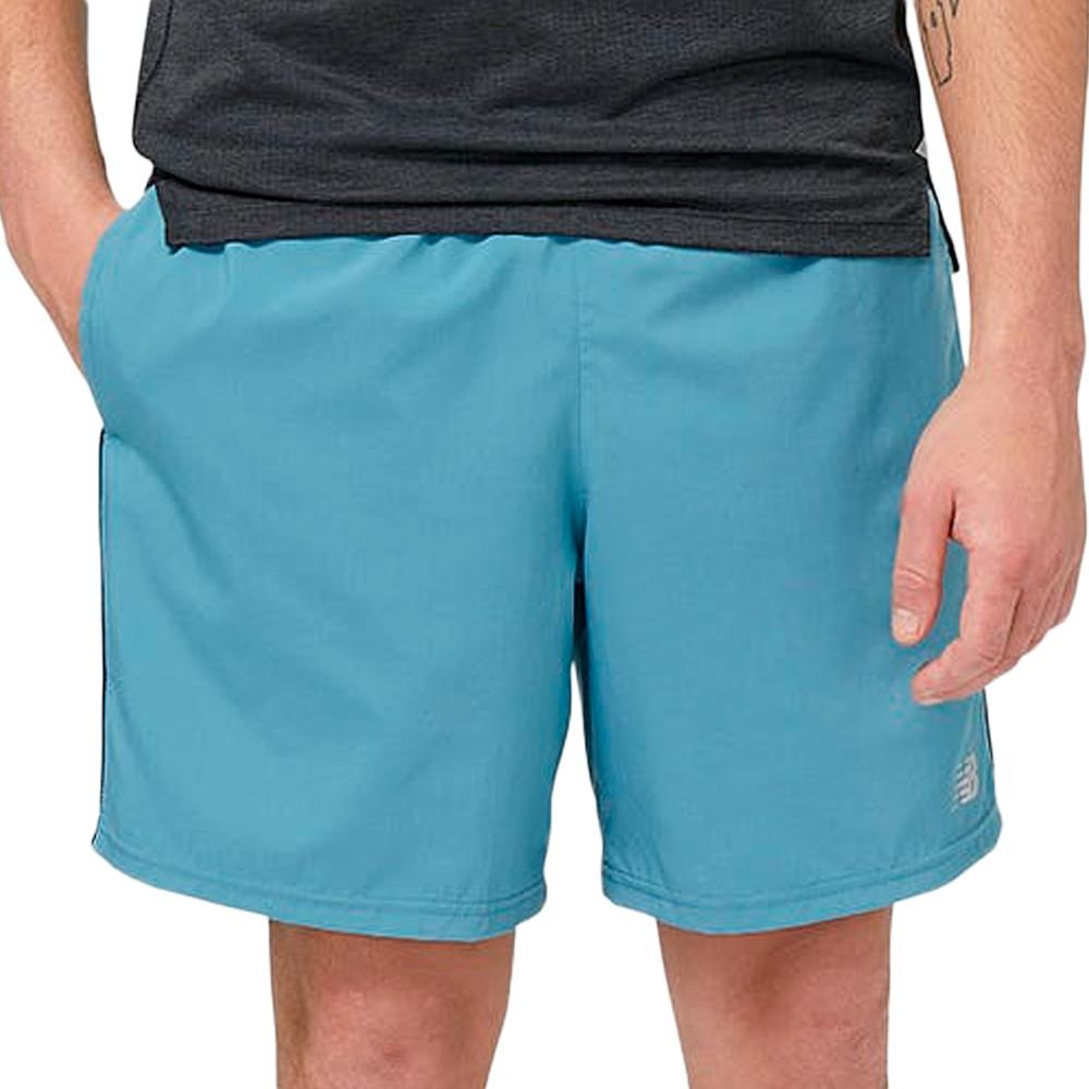 Short de Running Bleu Homme New Balance Core Run 7 pas cher