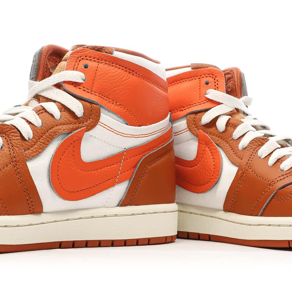 Air Jordan 1 High MM Baskets Oranges Femme Nike vue 7