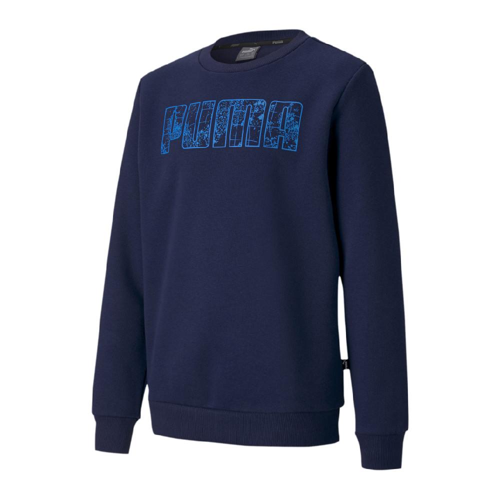 Sweat Marine Garçon Puma KA Crew pas cher