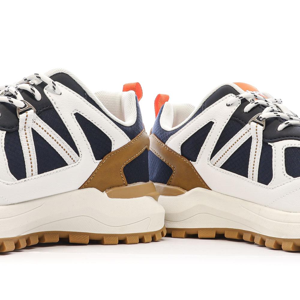 Baskets Blanches/Noires/Camel Homme Schott Heck vue 7