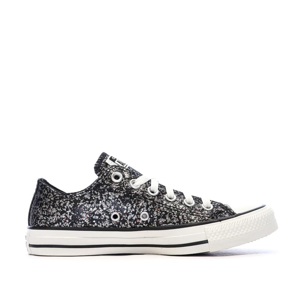 Baskets Noir/Argent Homme Converse Chuck Taylor All Star Glitter vue 2