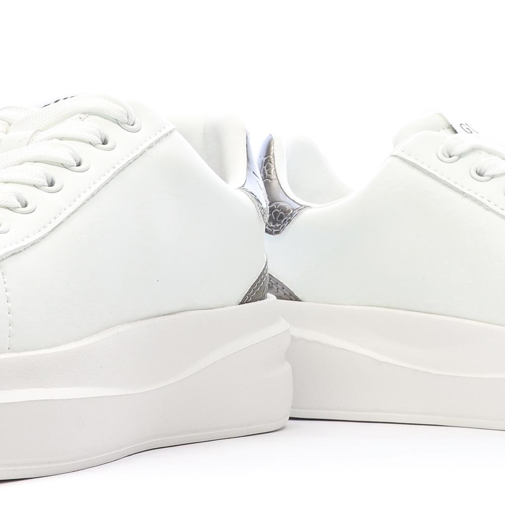 Baskets Blanches/Argent Femme Guess Elbina vue 7