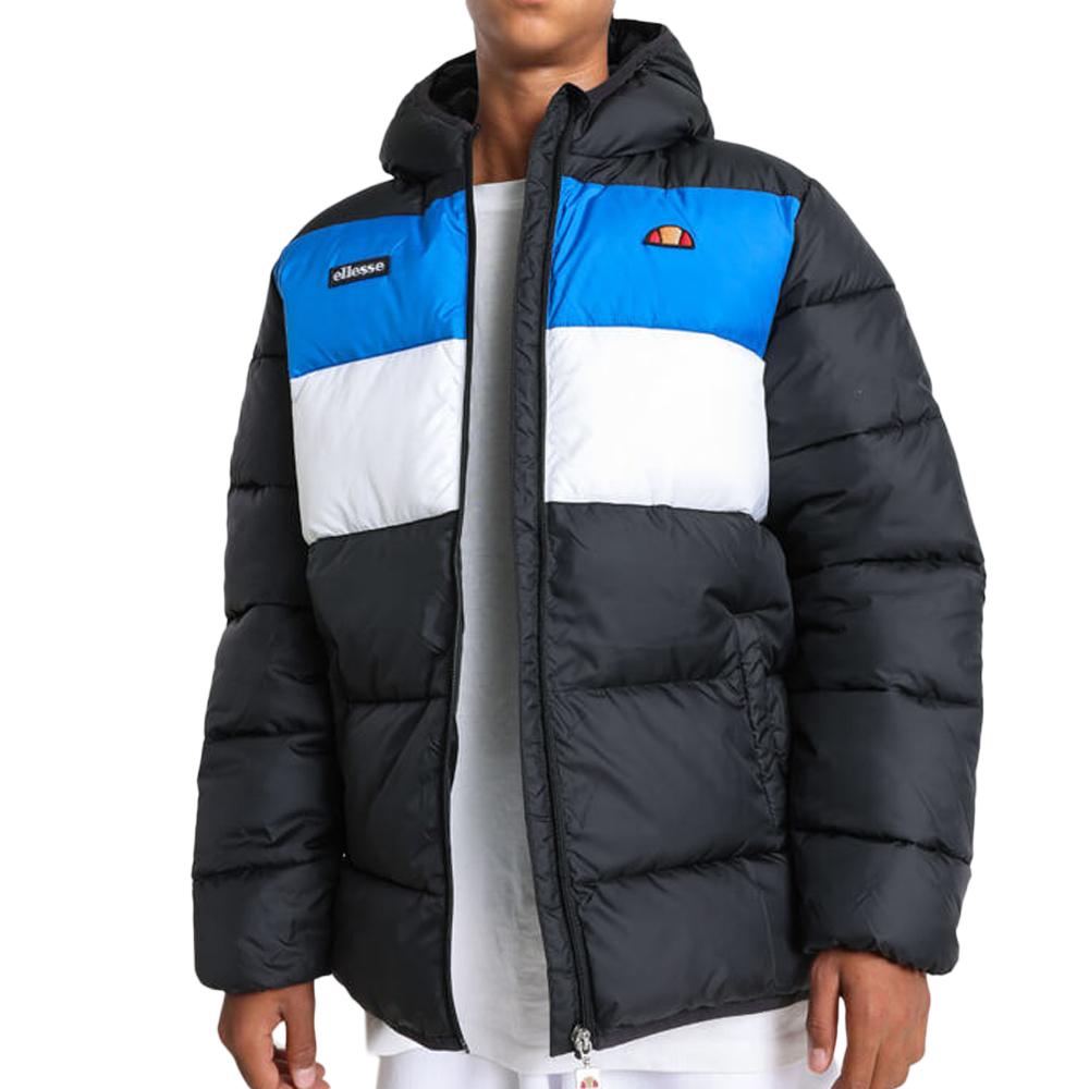 Doudoune Noire/Bleu/Blanc Garçon Ellesse Sanito pas cher