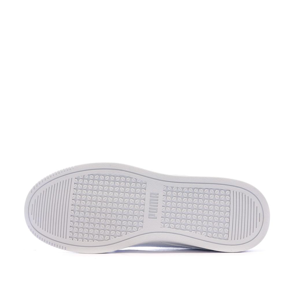 Baskets Blanche/Rose Femme Puma Vikky Lopro vue 4