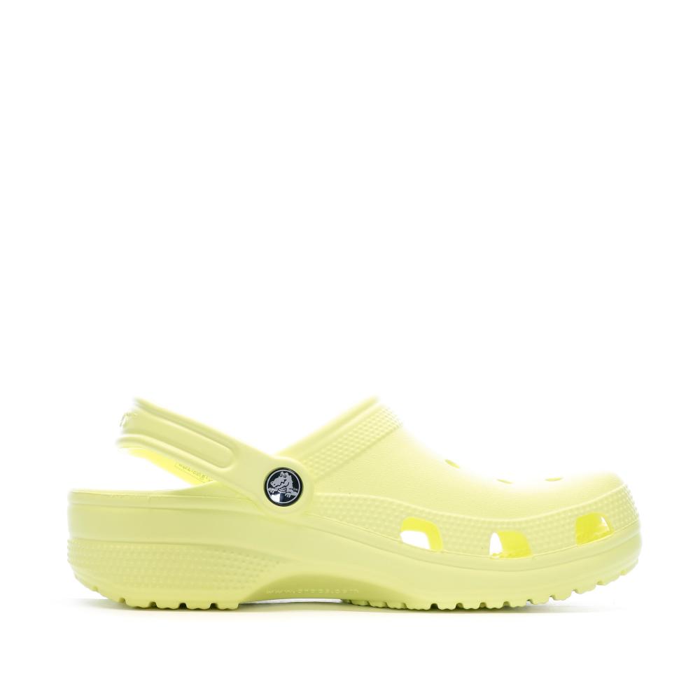 Sandales Crocs Jaunes Femme Classic Sabot U vue 2