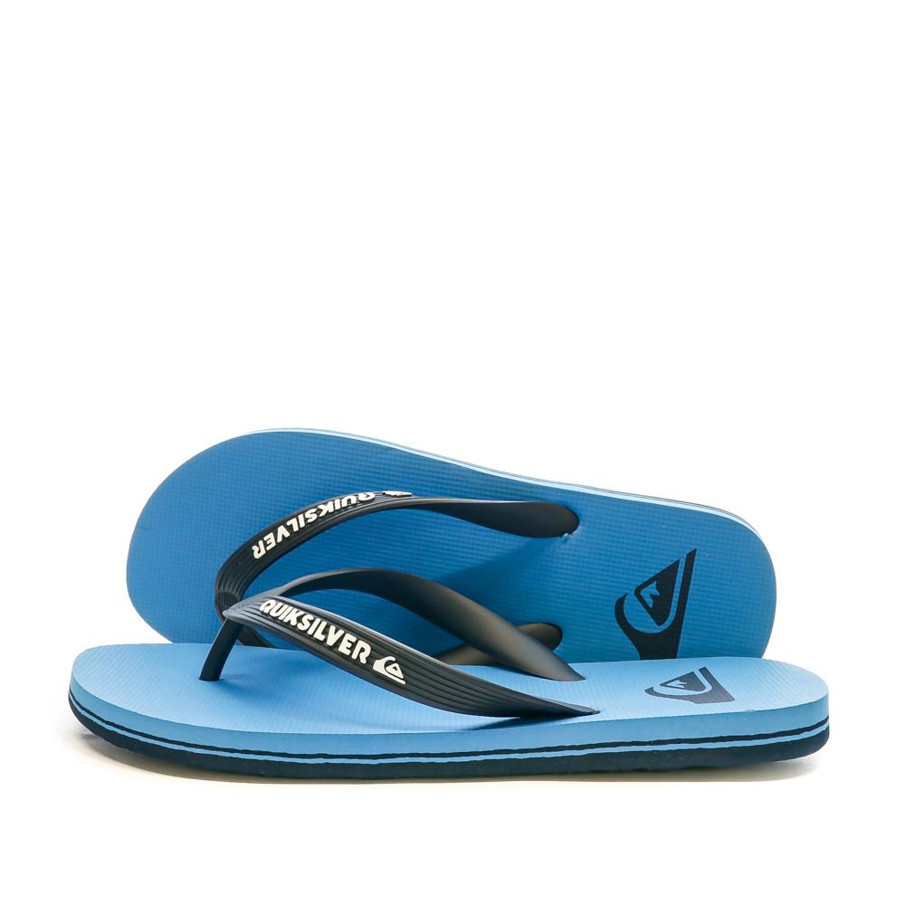 Tongs Bleu/Noir Homme Quiksilver Molokai pas cher