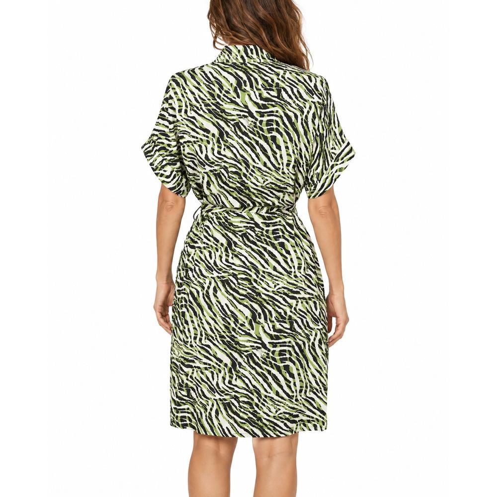 Robe Verte Imprimé léopard Femme Freeman Porter Raffia Tigerly vue 2