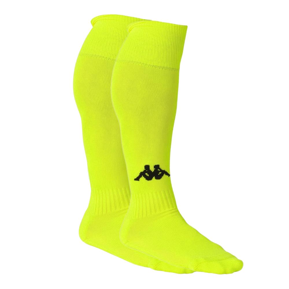 Chaussettes de Football Jaune Fluo Kappa Penao pas cher