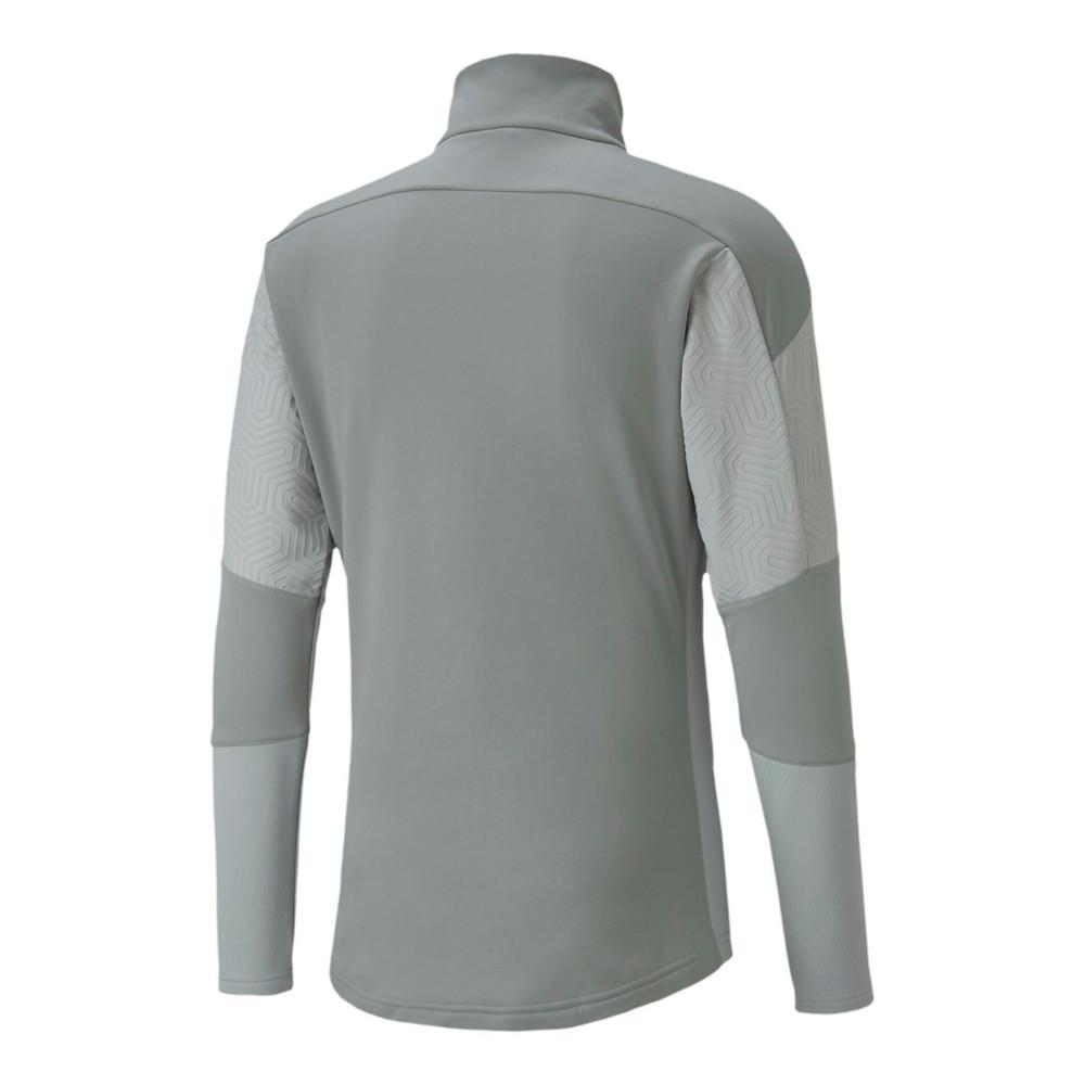 OM Sweat 1/2 zip Gris Homme Puma Training 2020/2021 vue 2