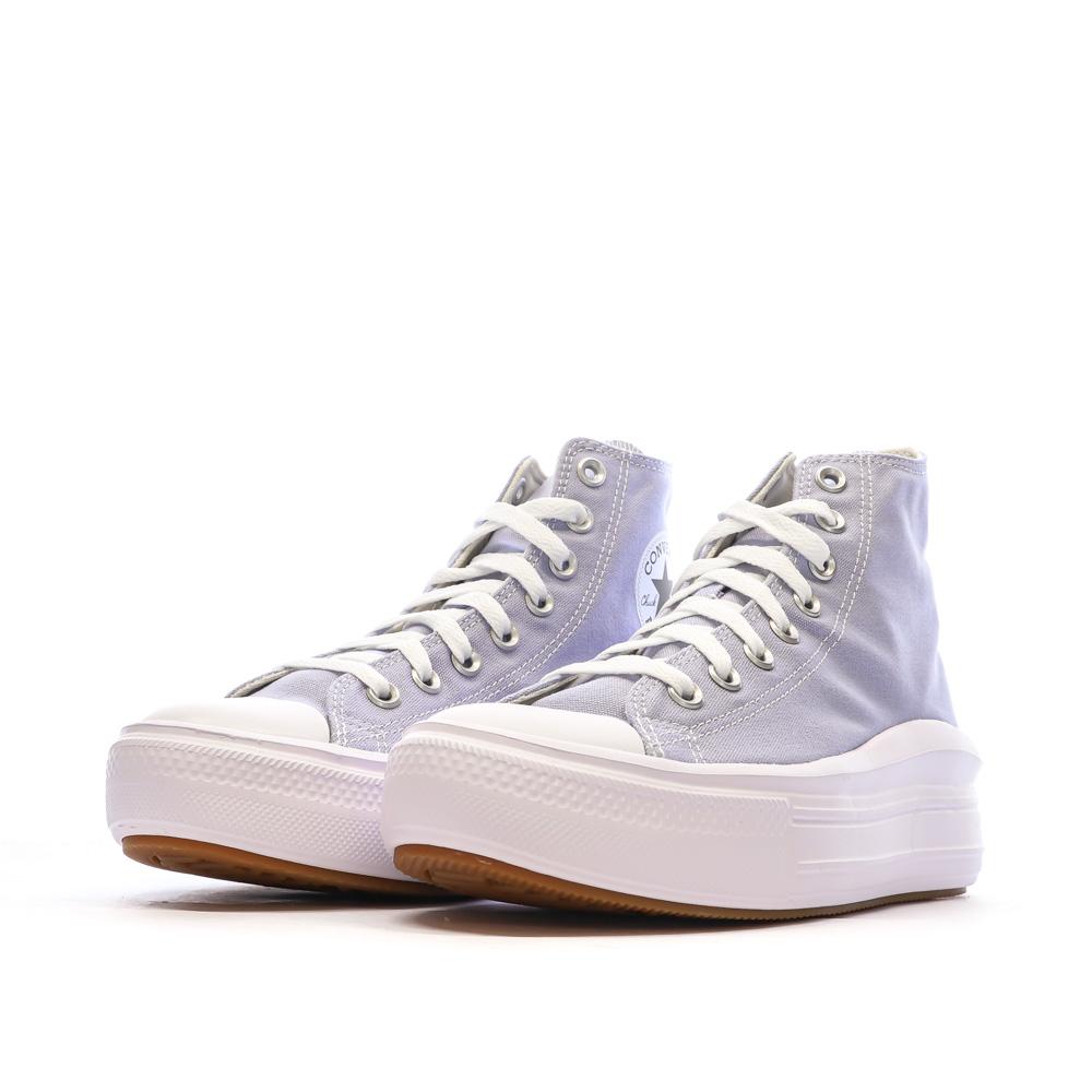 Baskets Lila Femme Converse All Star Move Platform vue 6