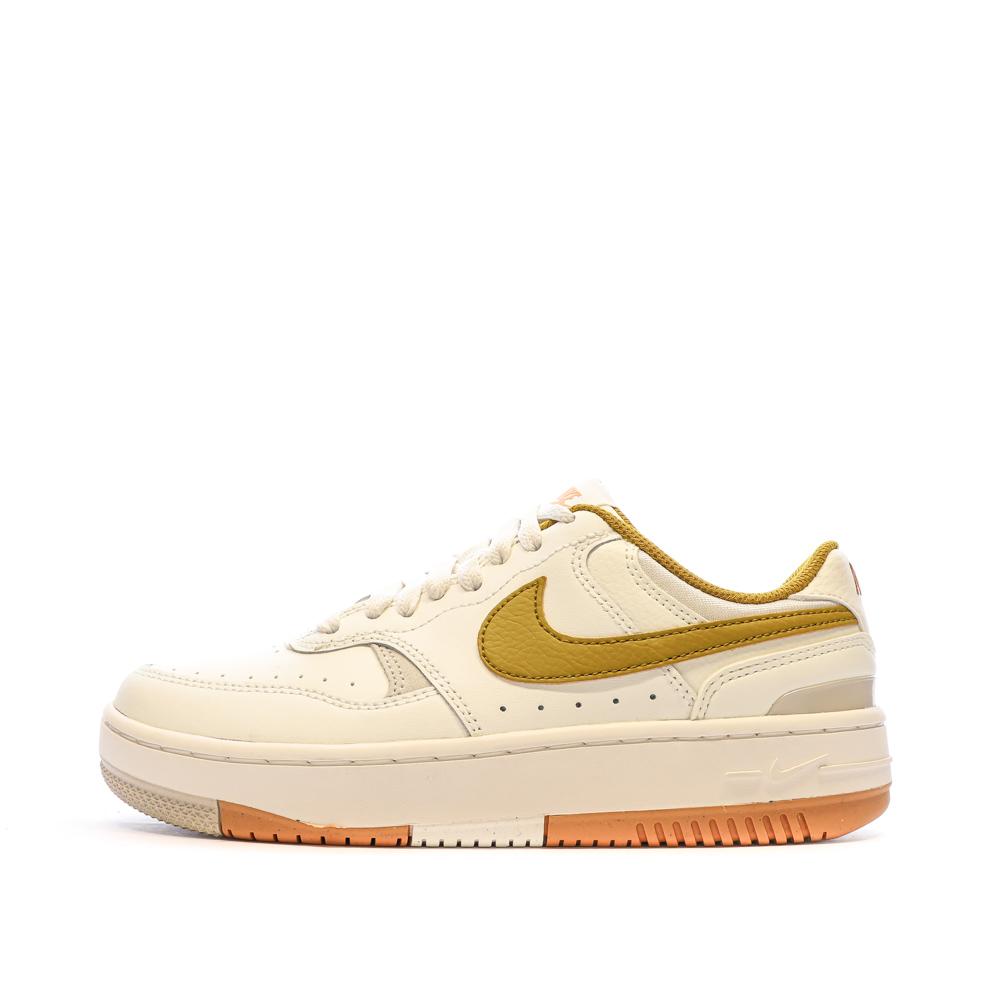 Baskets Blanc/Kaki Femme Nike Gamma Force pas cher