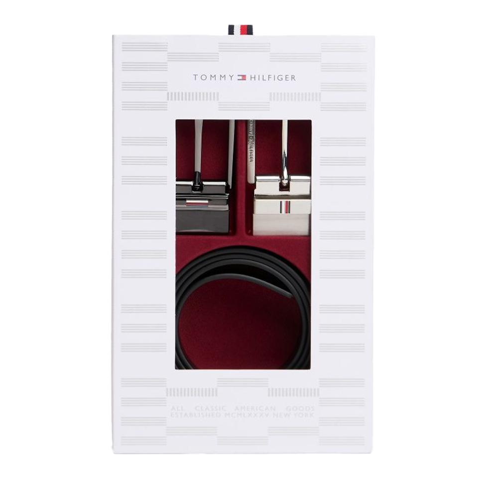 Coffret cadeau ceinture réversible Noir Homme Tommy Hilfiger Business vue 4