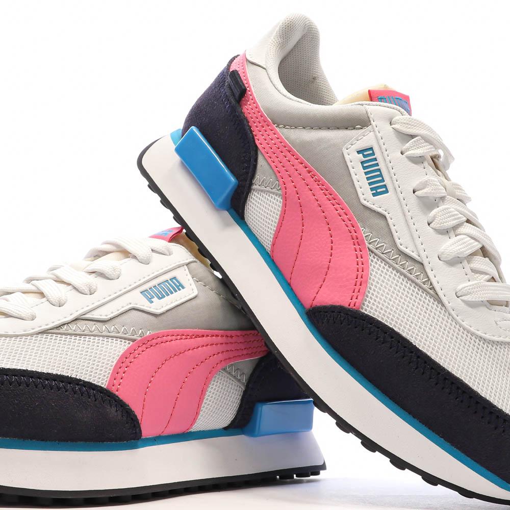 Baskets Noir/Rose Fille Puma Future Rider vue 7