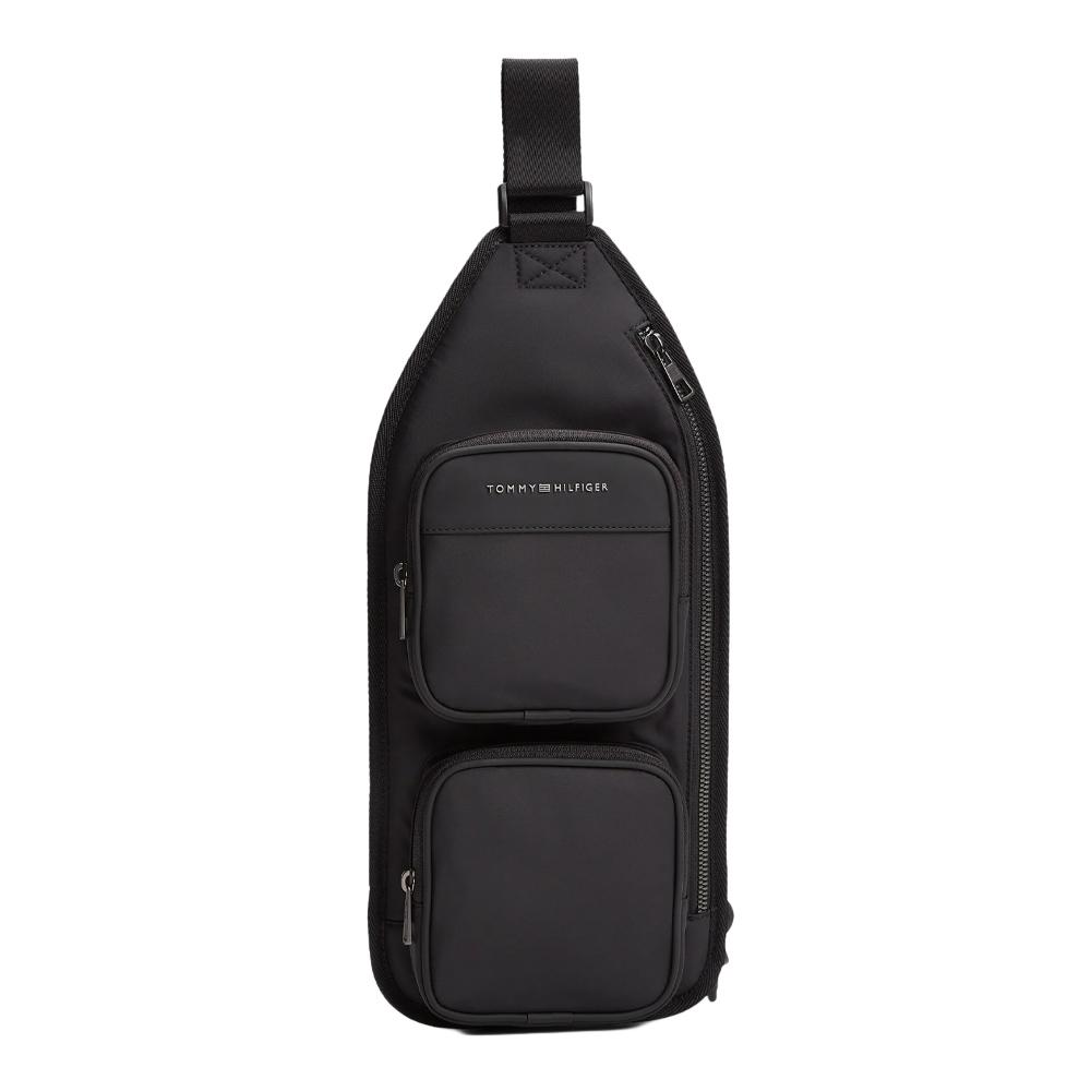 Sac à bandoulière Noir Homme Tommy Hilfiger Repreve Sling pas cher
