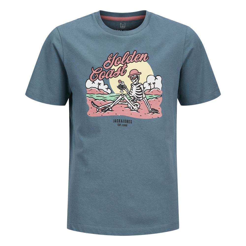 T-shirt Bleu Garçon Jack & Jones Elijah 12269825 pas cher