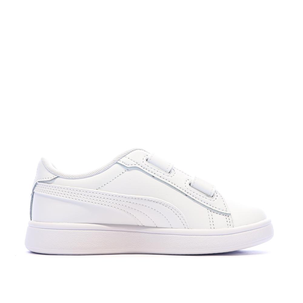 Baskets Blanc Mixte Puma Smash 3.0 vue 2