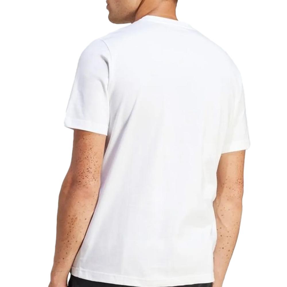 T-Shirt Blanc Homme Adidas Camo vue 2