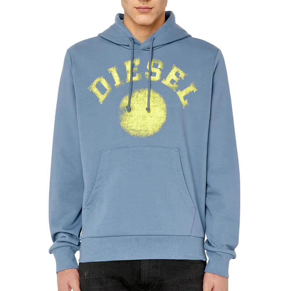 Sweat Bleu Homme Diesel Felpa pas cher