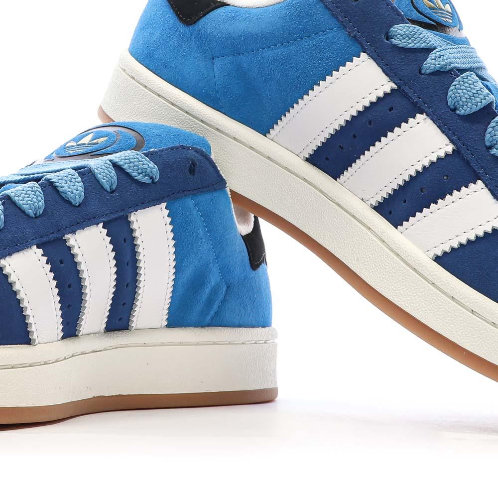 Baskets Bleu/Blanc Homme Adidas Campus vue 7