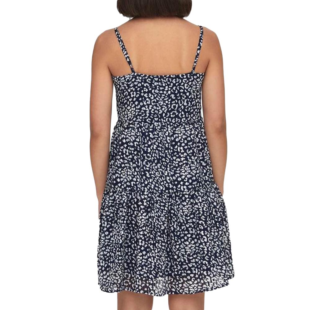 Robe Marine/Gris à Motifs Femme Only Daniella vue 2