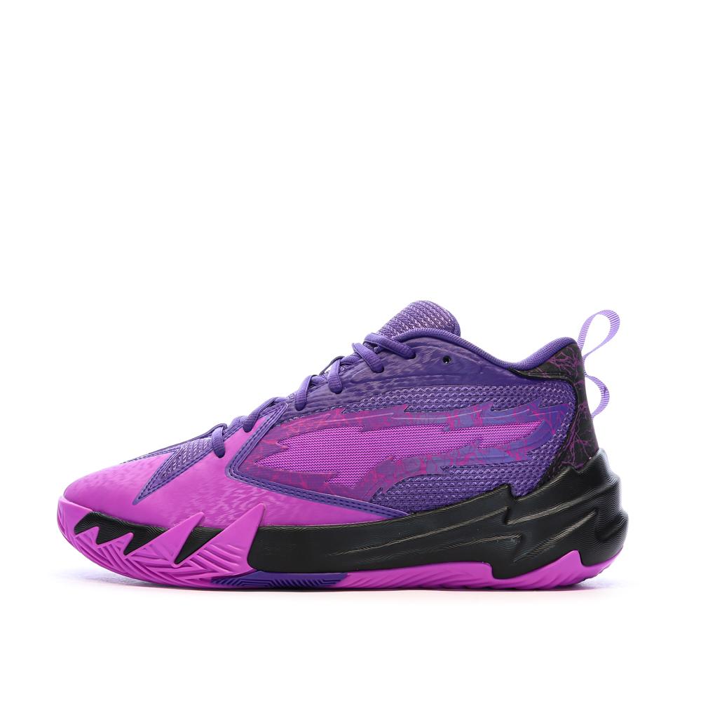 Chaussures de basketball violettes Homme Puma Scoot Zeros Purple Lightning pas cher