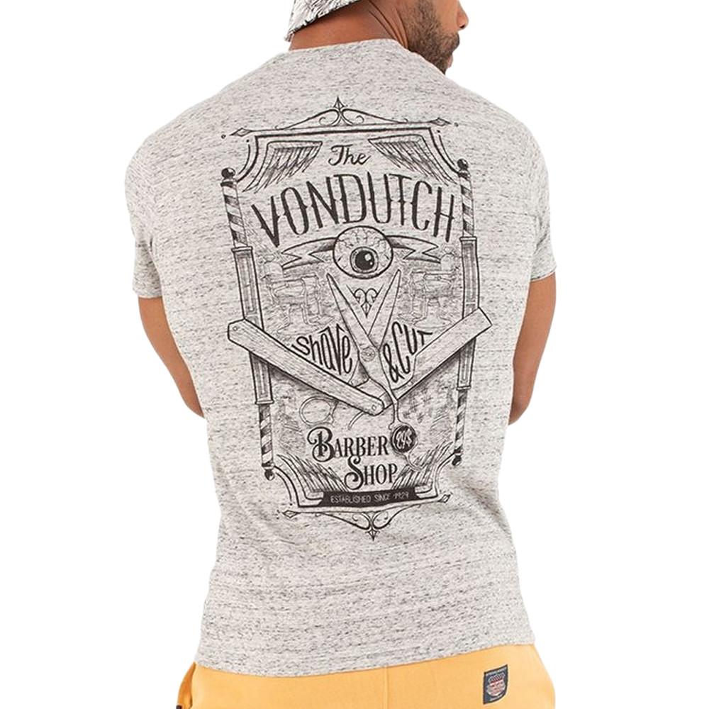 T-shirt Blanc Chiné Homme Von Dutch TRC vue 2