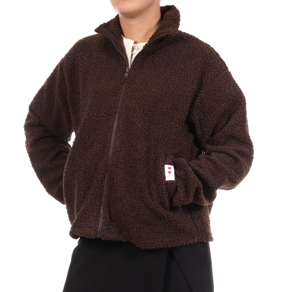 Sweat Marron Femme Pieces Pckatty pas cher