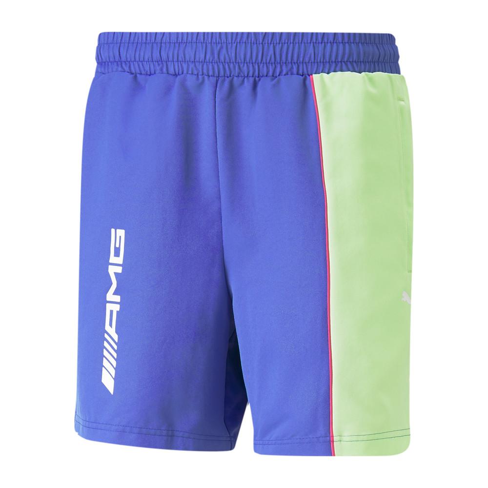 Short Bleu/Vert Homme Puma Mercedes Amg Woven pas cher