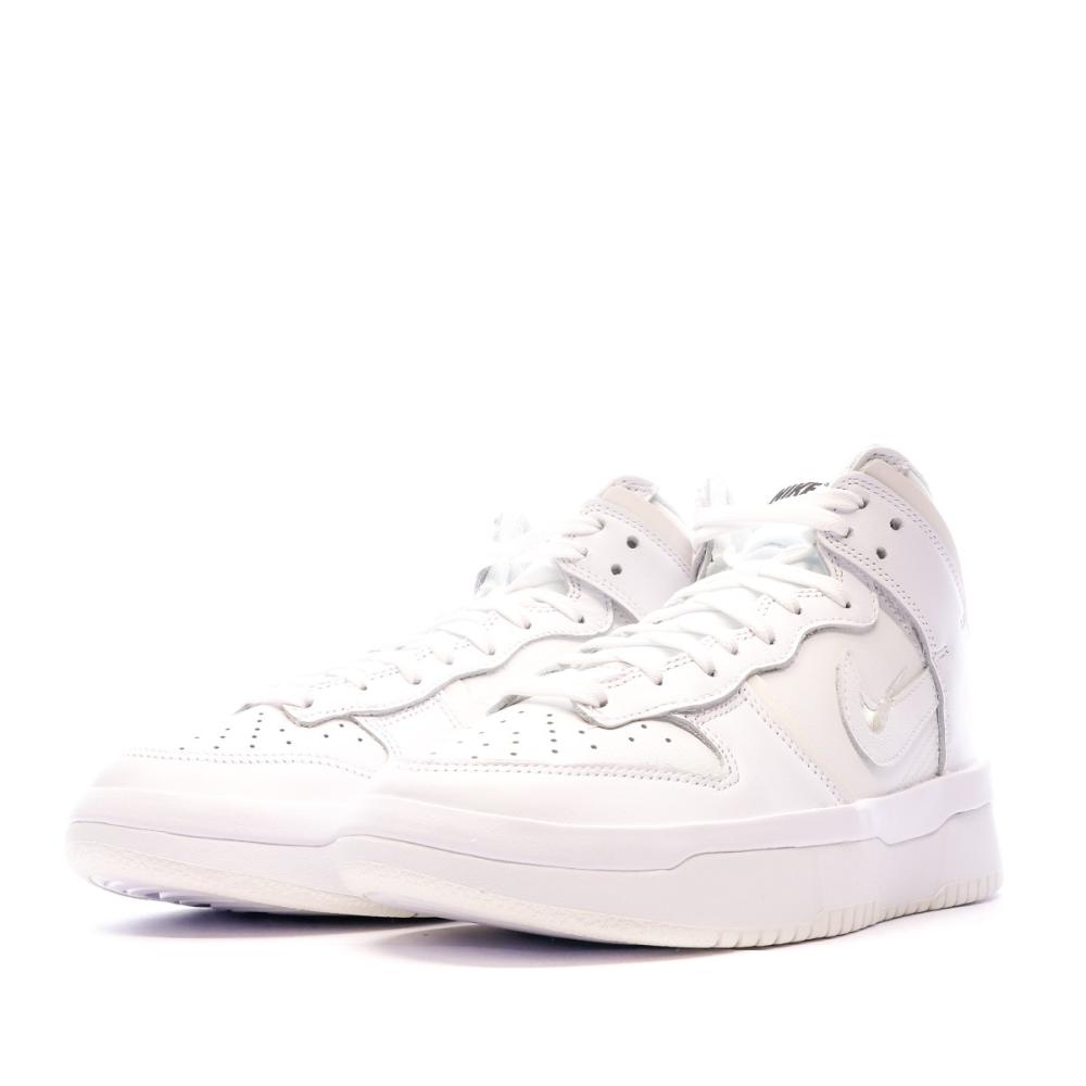 Baskets Blanches Femme Nike Dunk High Up vue 6