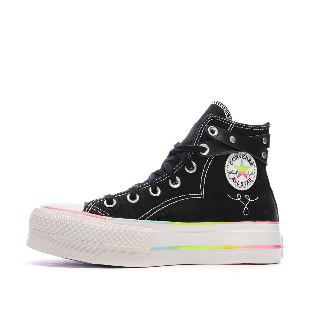 Baskets Noires Femme Converse Chuck Taylor All Star Lift A10218C pas cher