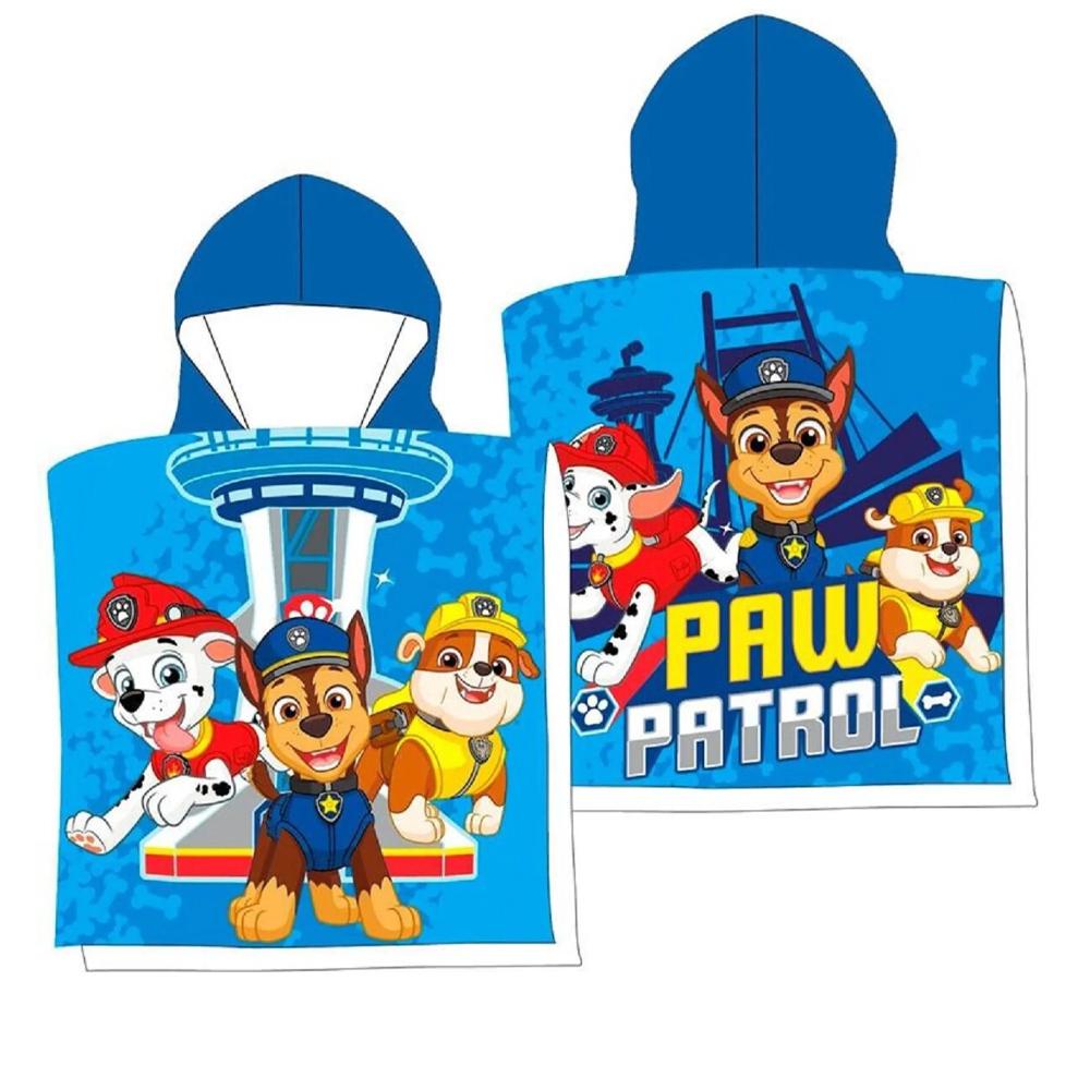 Poncho Bleu Garçon Sport Zone Pat Patrouille vue 2