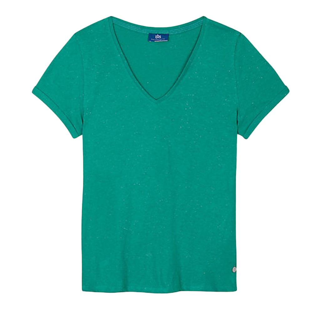 T-shirt Vert Femme TBS ADINATEE pas cher