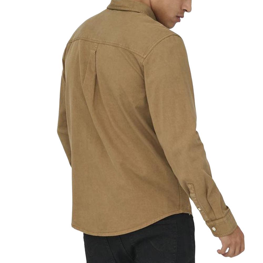 Chemise Marron Homme Only & Sons Sotto vue 2