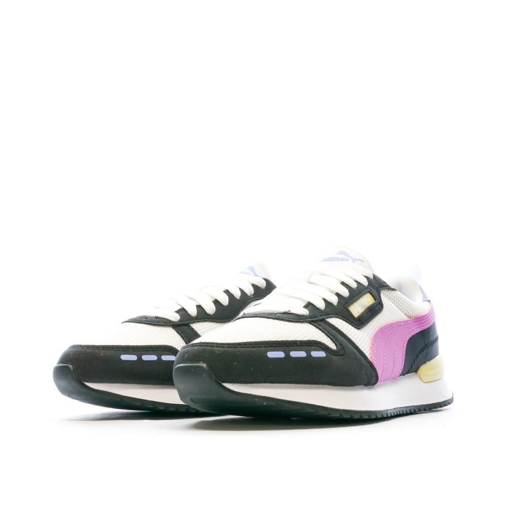 Baskets Noir/Rose Femme Puma R78 vue 6