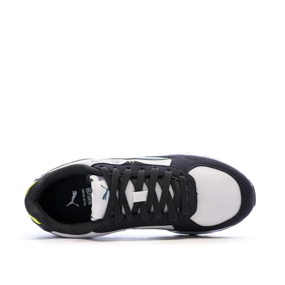 Baskets Noires/Blanches/Turquoises Garçon Puma Graviton vue 4