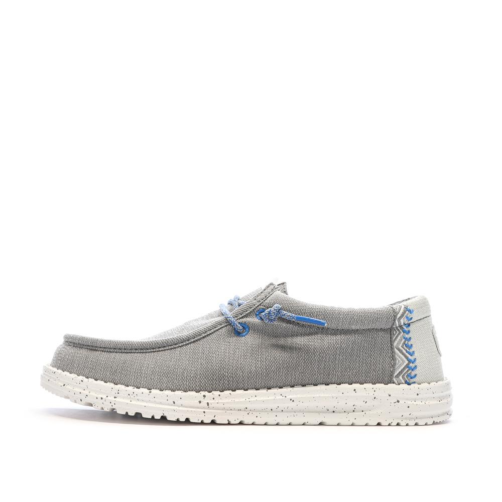 Chaussures Grises Clair Homme Hey Dude Wally 40716 pas cher