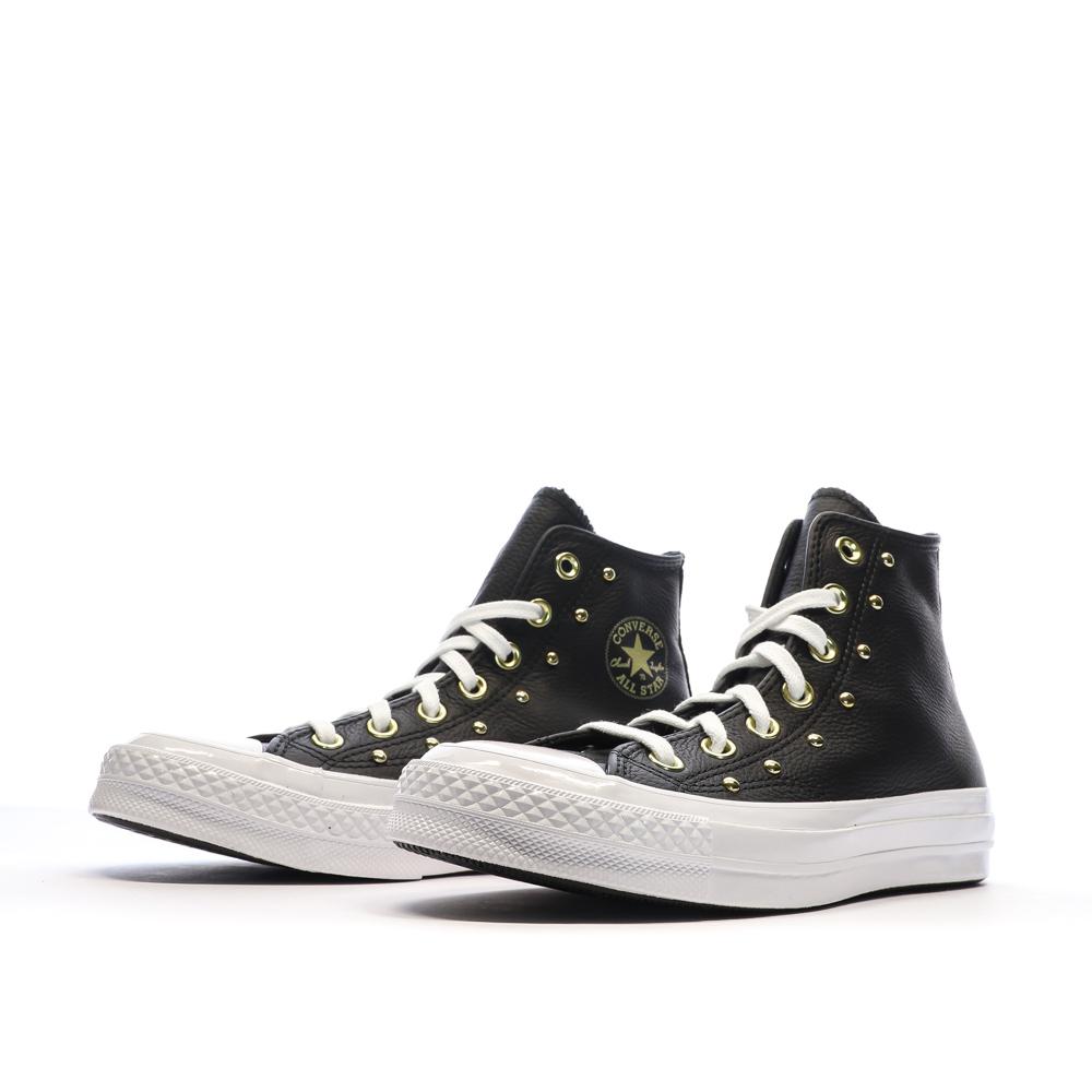Baskets Noir/Doré Femme Converse Converse Chuck 70 vue 6
