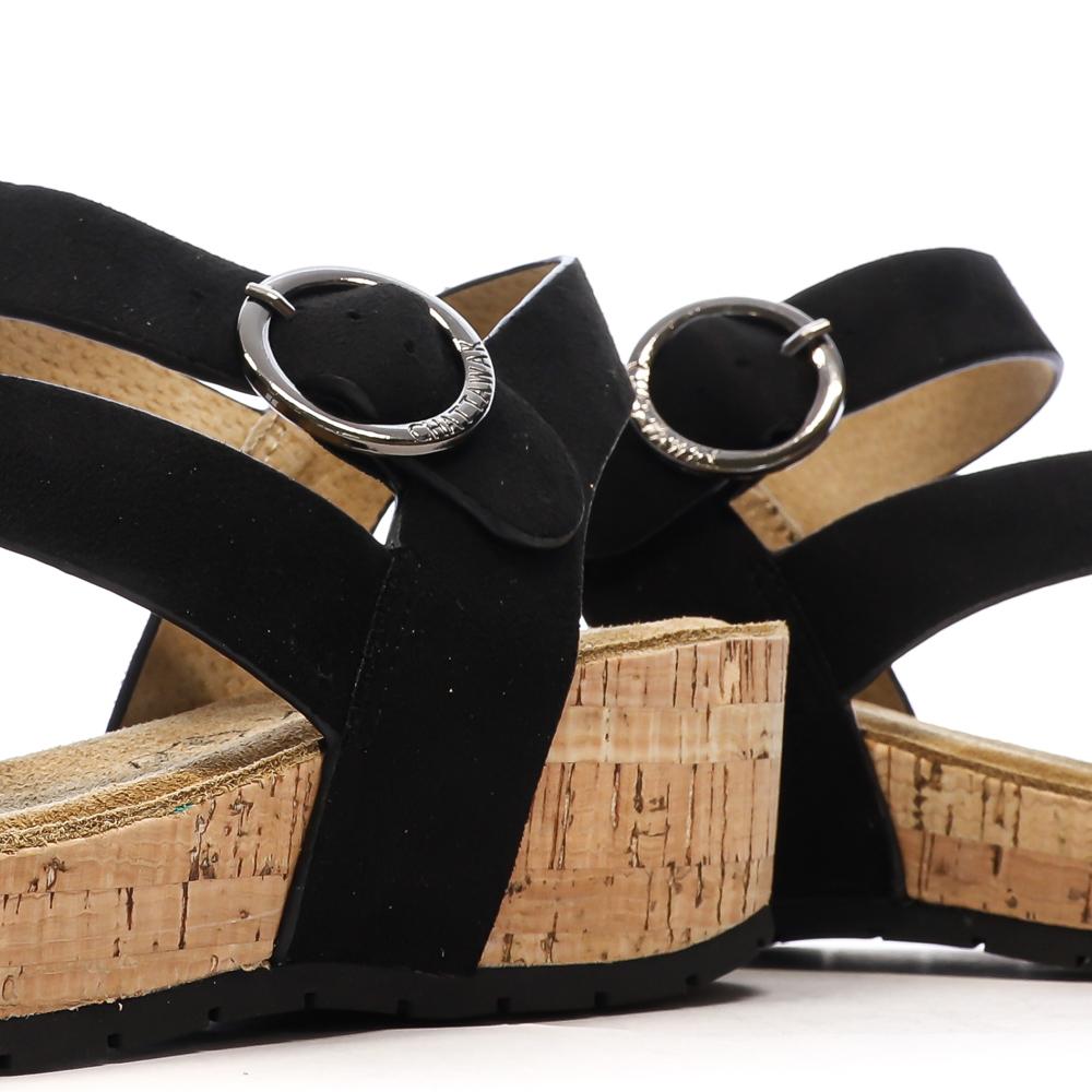 Sandales Noires Femme Chattawak Lilou vue 7