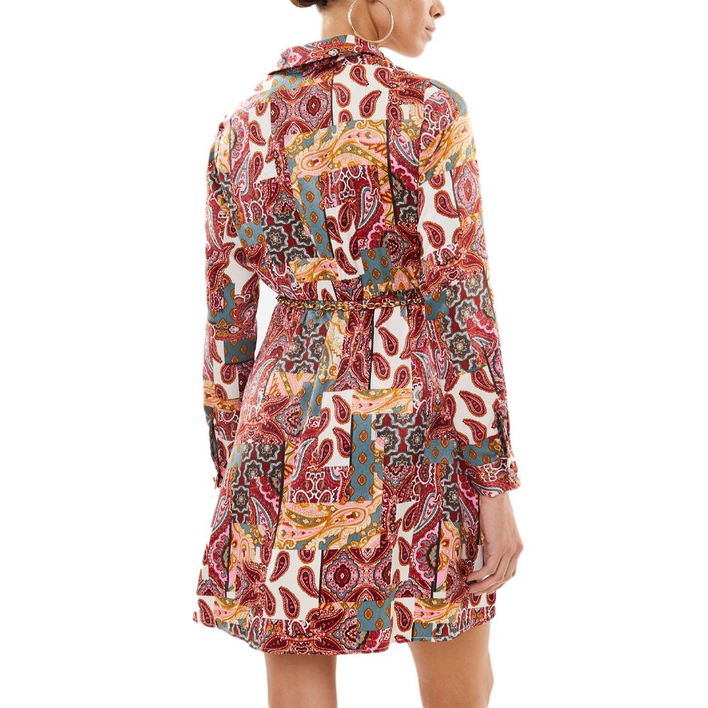 Robe Rouge à Motifs Femme Vero Moda Dita vue 2