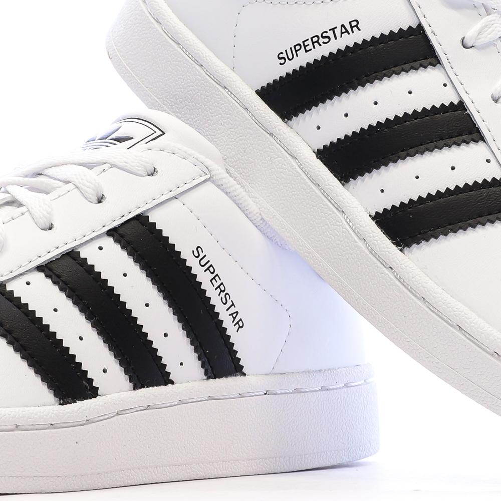 Superstar Baskets Blanc/Noir Mixte Adidas vue 7
