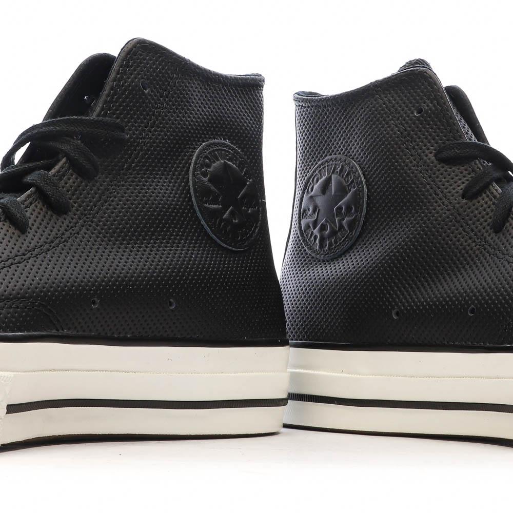 Baskets Noires Homme Converse Chuck 70 Leather A08637C vue 7