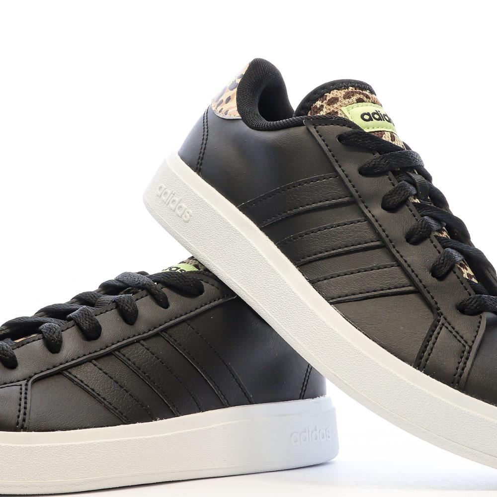 Baskets Noires Femme Adidas Grand Court Base 2.0 vue 7
