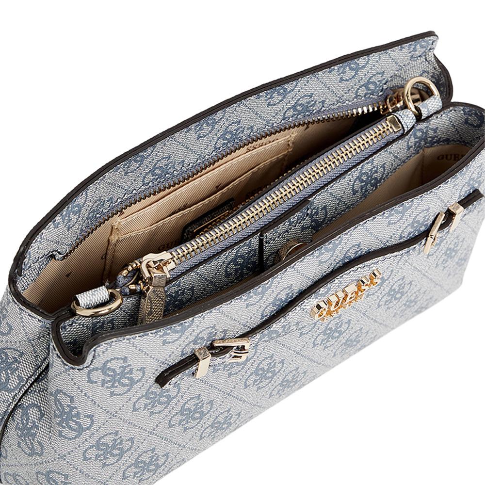 Sac à Bandoulière Bleu Femme Guess Katya vue 3