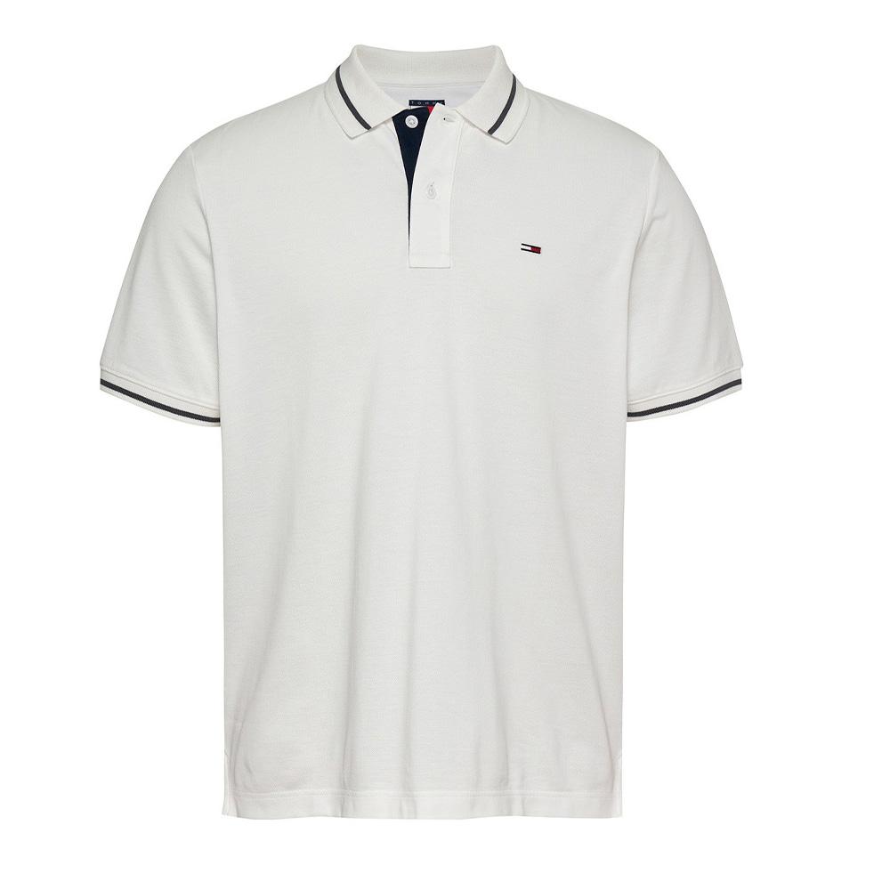 Polo Blanc Homme Tommy Hilfiger Tipped pas cher
