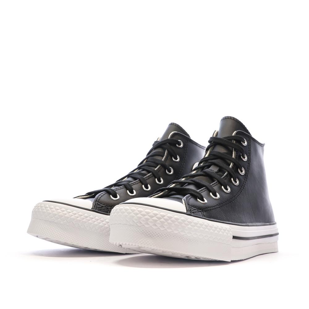 Baskets Noires Femme Converse All Star Eva vue 6