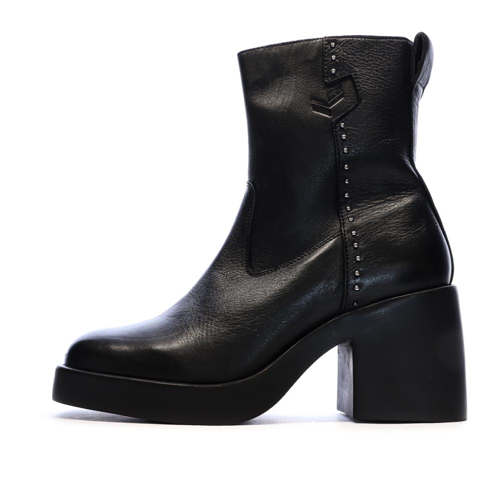 Bottines Noir Femme Kaporal Azra pas cher
