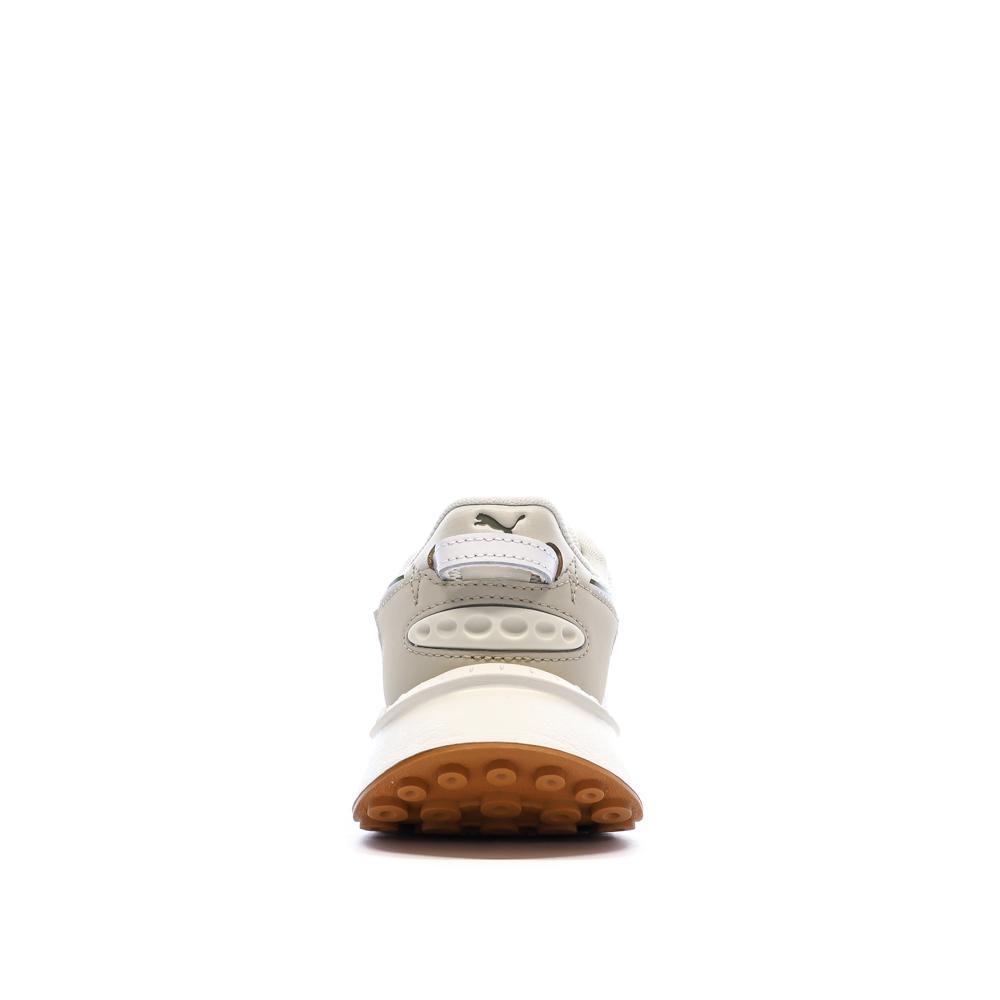 Beige/Weiße Laufschuhe für Damen von Puma: Wild Rider Futurism Ansicht 3