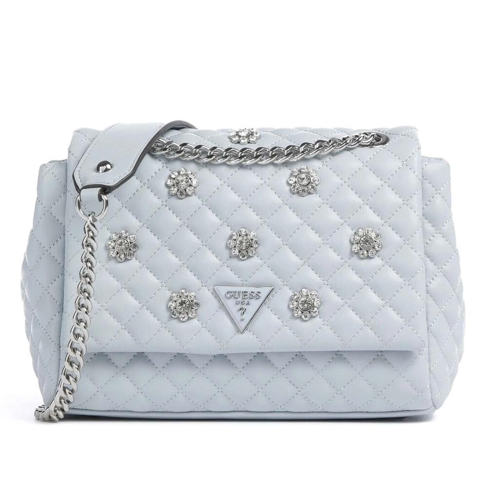 Sac à Bandoulière Bleu Clair Femme GUESS Xbody pas cher