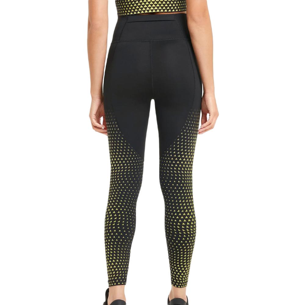 Legging Noir/Jaune Femme Puma Wais 7/8 vue 2