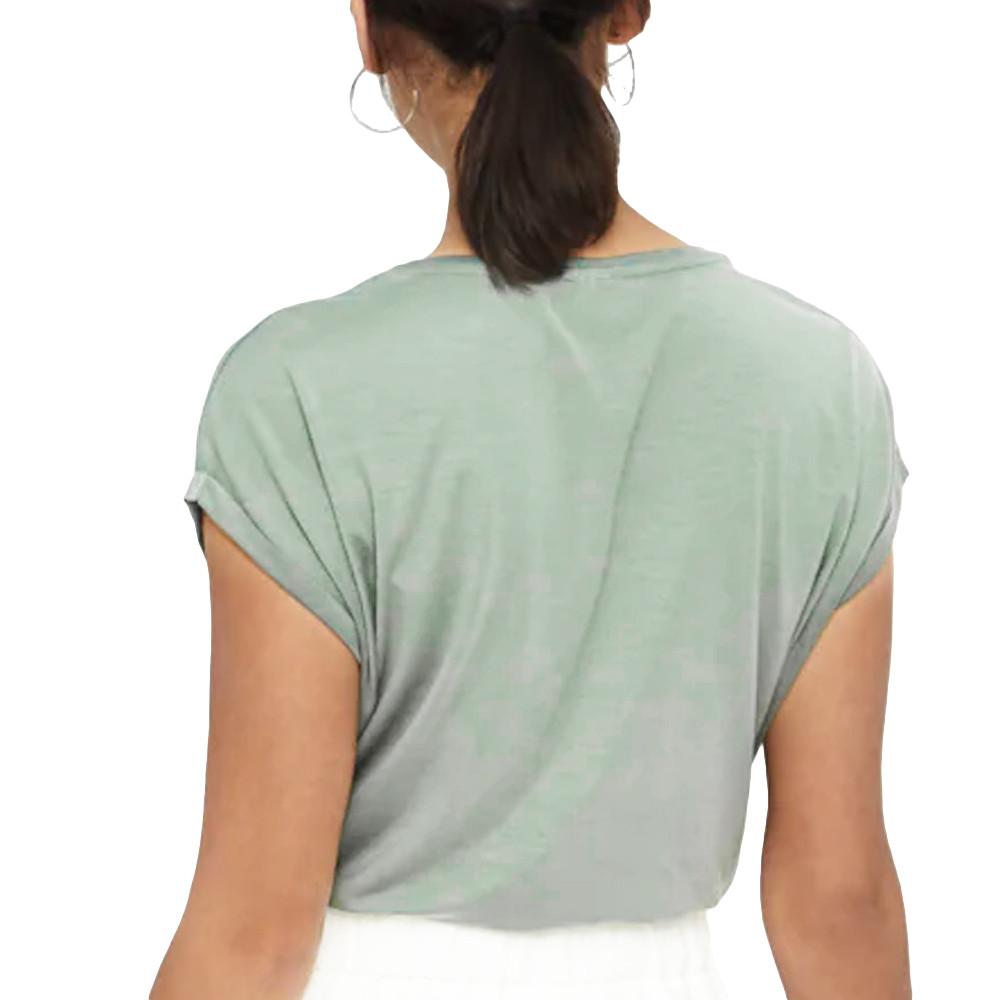 T-shirt Gris/Vert Femme Vero Moda Ava vue 2